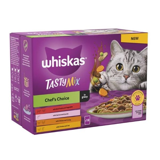 Picture of Whiskas Tasty Mix Chefs Choice in Gravy | Cat 12pouches